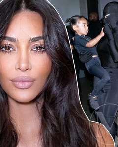 Ким Кардашьян и дети снова поддержали Канье Уэста на второй презентации альбома Donda