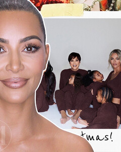 Вся семья в сборе: Ким Кардашьян поделилась тёплыми снимками в это Рождество