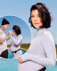 Беременная Кортни Кардашьян и её муж Трэвис Баркер уже знают имя будущего малыша