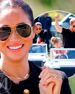 «Чем бы дитя не тешилось...»: Гарри обыграл Меган за рулём игрушечной машинки во время соревнований на Invictus Games