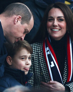 Новый семейный выход: принц Уильям и Кейт Миддлтон посетили матч по регби вместе со своим сыном Джорджем