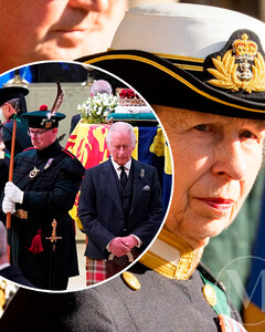 Исторический момент: принцесса Анна — первая женщина, которая участвовала в церемонии «Бдения принцев» у гроба Елизаветы II