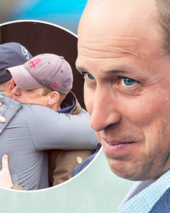 «Дай обниму!»: принц Уильям очень трогательно поприветствовал мужа внучки королевы, Майка Тиндалла