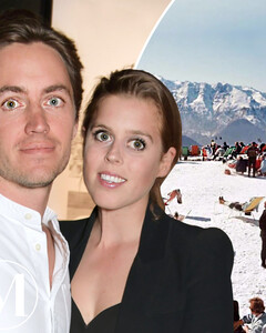 Принцесса Беатрис и Эдоардо Мапелли Моцци вместе с детьми отдыхают на горнолыжном курорте