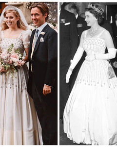Принцесса Беатрис вышла замуж в платье своей бабушки королевы