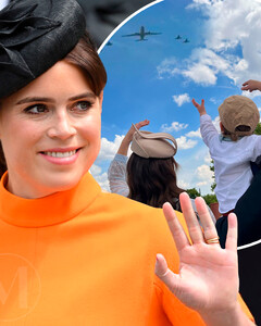 Принцесса Евгения поделилась закулисной фотографией королевских особ, наблюдающих за юбилеем с крыши дворца