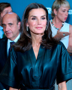 Роковая леди: королева Летиция вручила эко-премию в эффектном платье