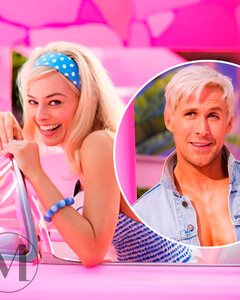 Герой девичьих фантазий: появилось фото Райана Гослинга в роли Кена, который снимается с Марго Робби в фильме «Барби»