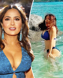 «Боль и удовольствие»: Сальма Хайек попробовала моржевание