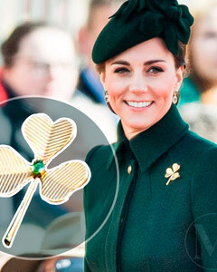 Тайное значение золотой броши Кейт Миддлтон в виде клевера