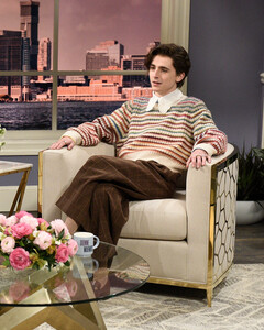 Тимоти Шаламе нарядился Гарри Стайлзом на Рождество