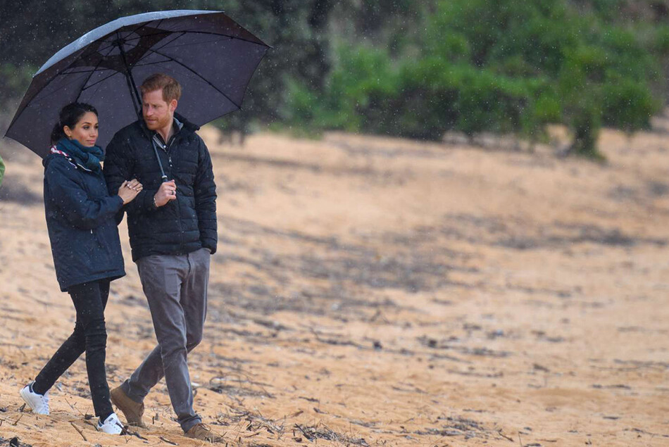 Принц Гарри и Меган посещают национальный парк Абеля Тасмана Новая Зеландия
