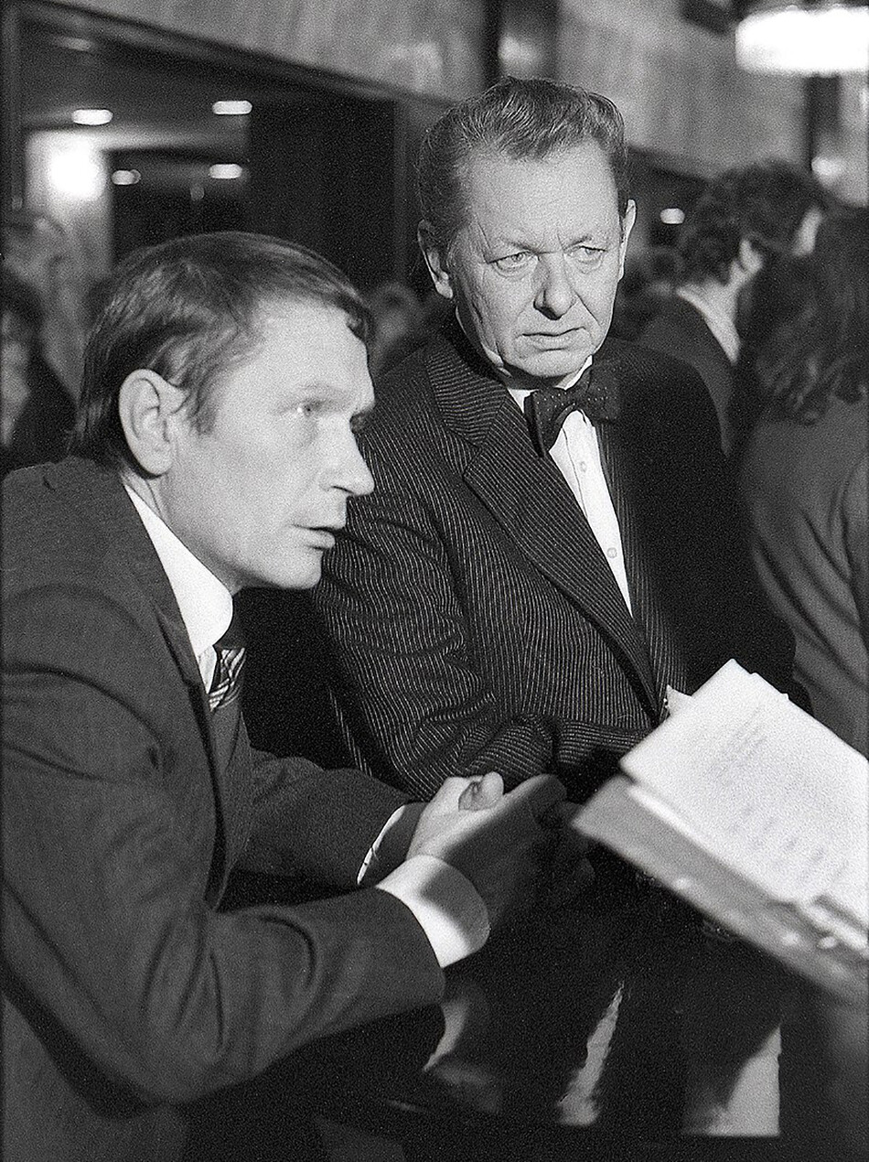 Приит Аймла (слева) и Энн Ветемаа в 1988 году