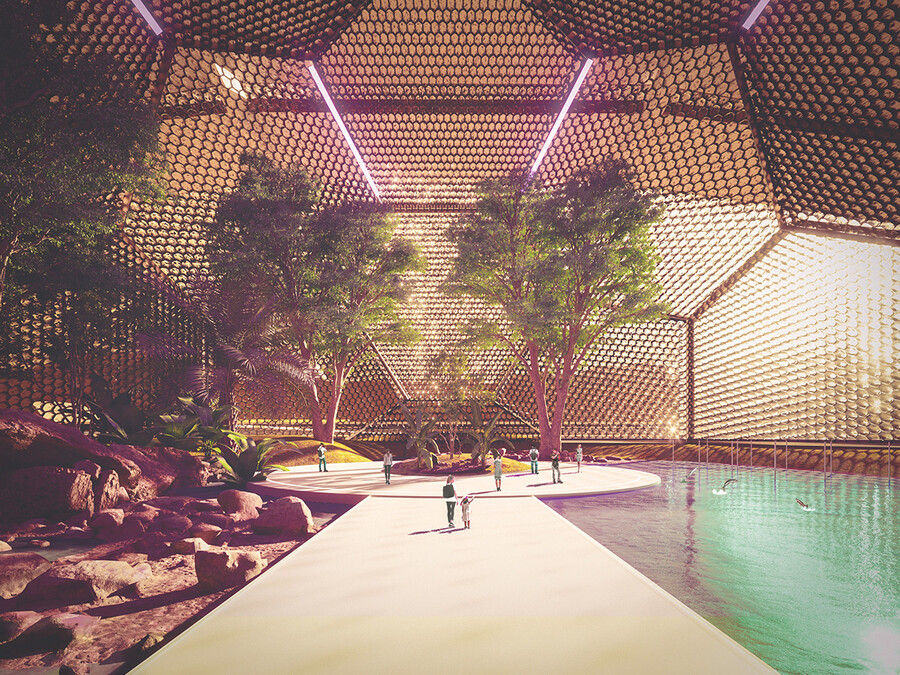 «Нюйва» - автономный город со стабильной экологической средой обитания для 250 000 человек