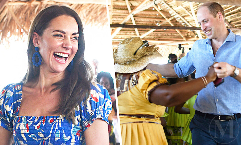 Принц Уильям и Кейт Миддлтон, покачивая бёдрами, показали жаркий танец в Белизе