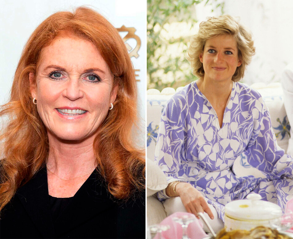 Сара Фергюсон и принцесса Диана