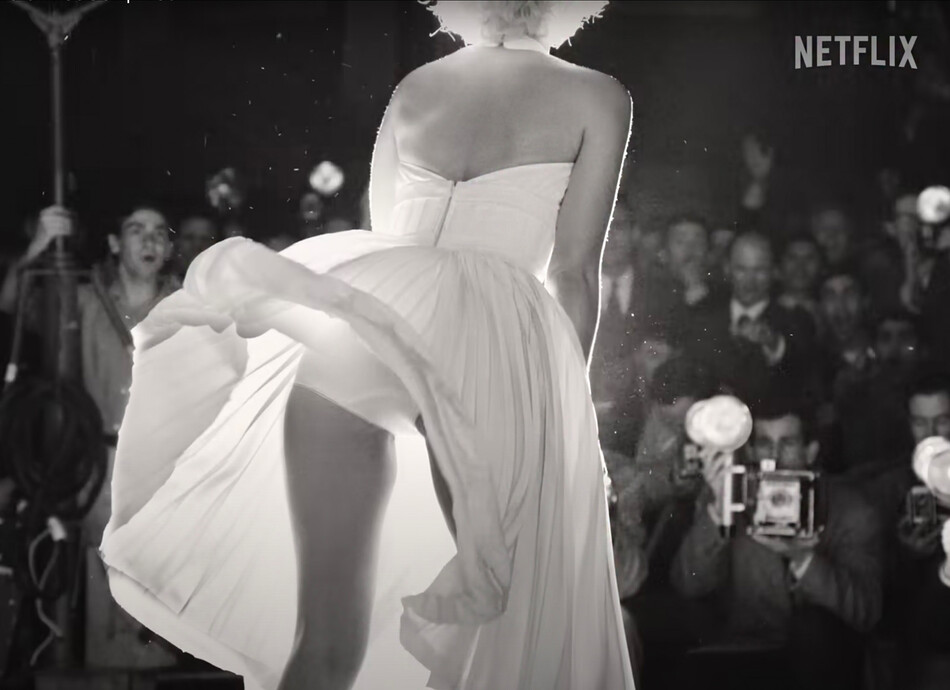 Кадр из фильма Netflix «Блондинка», 2022