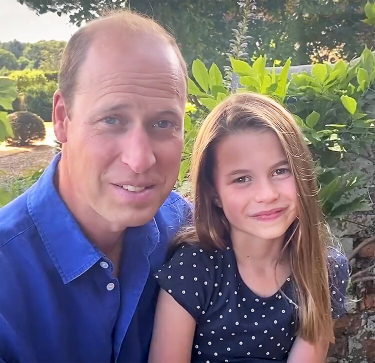 Принц Уильям и принцесса Шарлотта записали трогательное видеообращение для женской сборной Англии по футболу