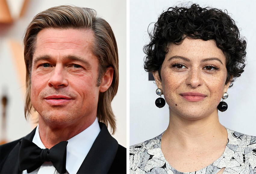 Алия Шокат и Брэд Питт