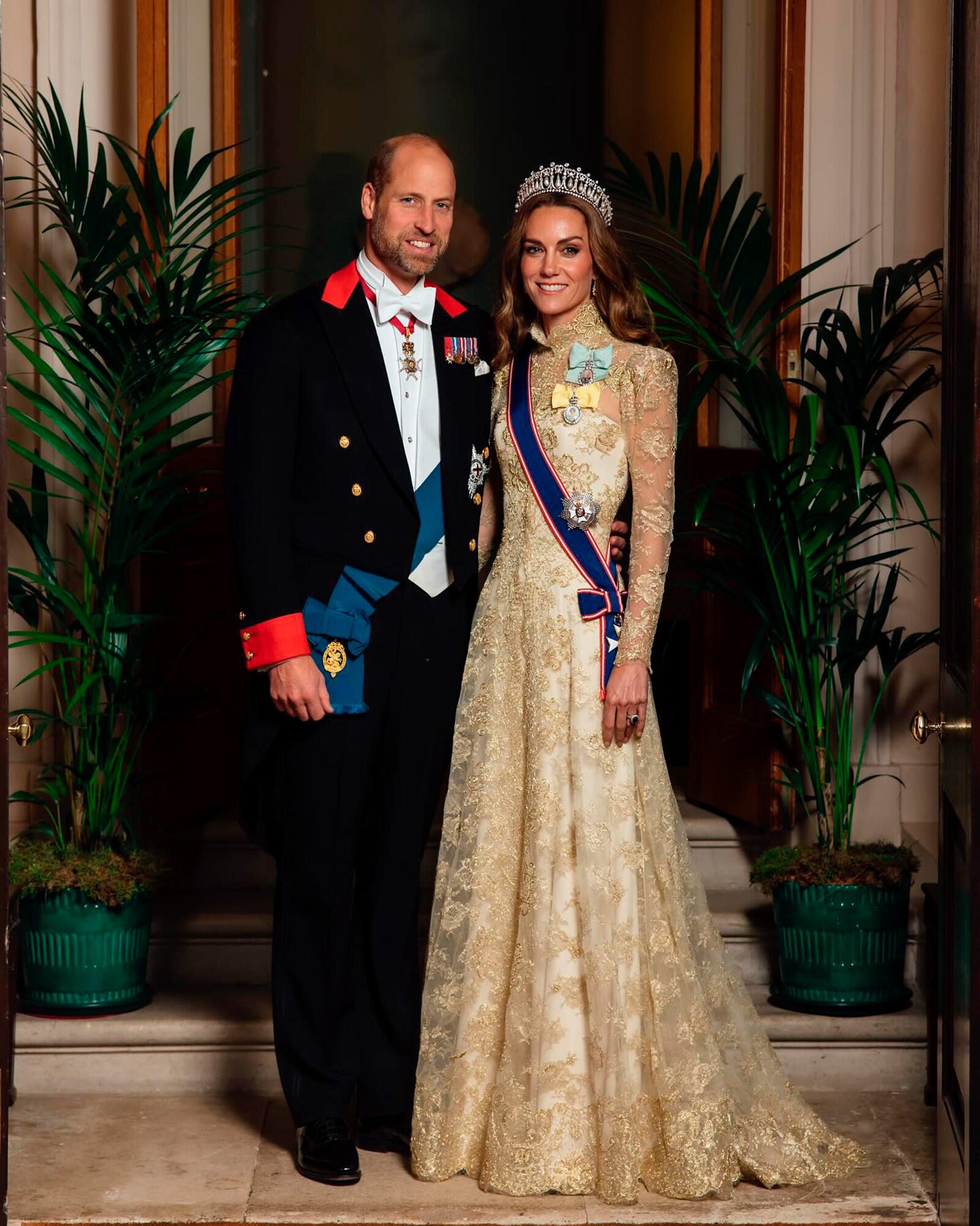 Портрет принца Уильяма и Кейт Миддлтон в Виндзорском замке 17 сентября 2025 года