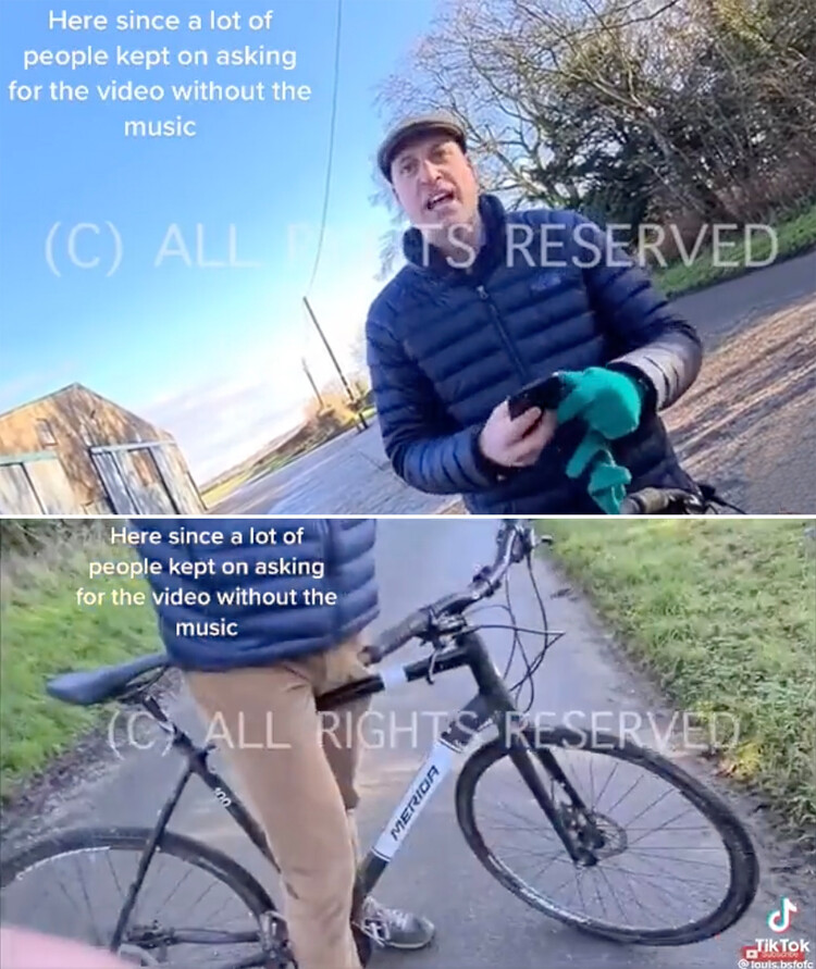 Принц Уильям кричит на папарацци за несанкционированную съёмку прогулки герцога с детьми в районе поместья Анмер-Холл в Сандрингеме в январе 2021 года