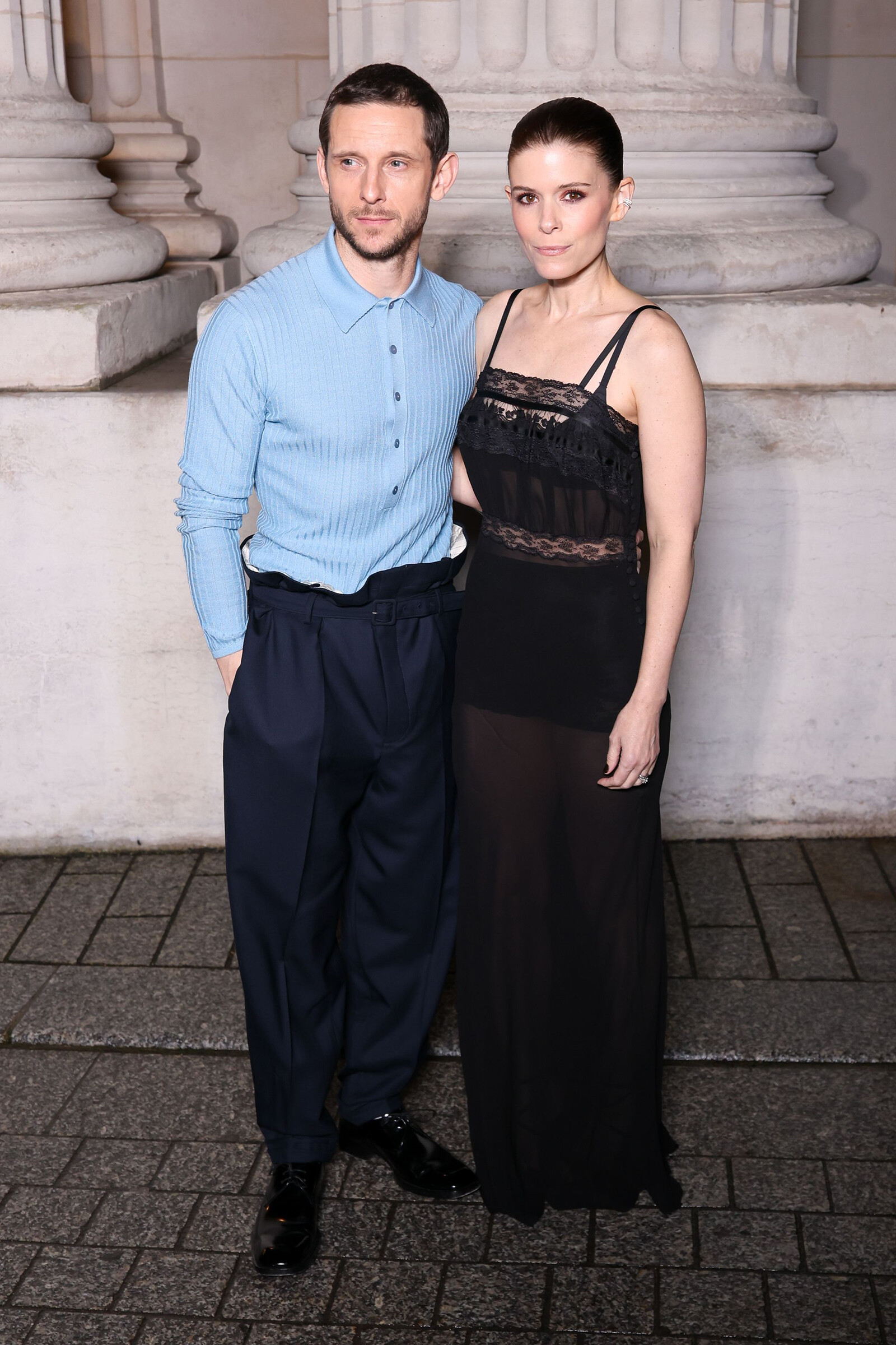 Джейми Белл и Кейт Мара на показе Saint Laurent