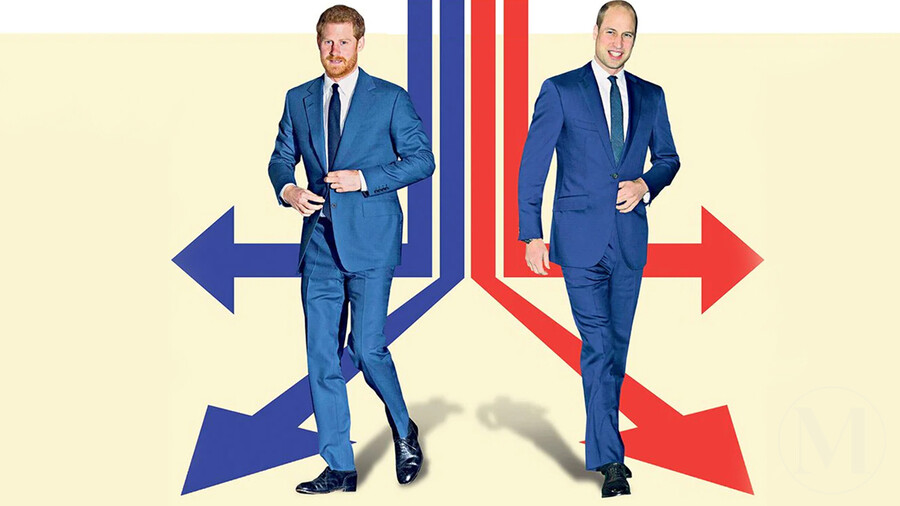 Принц Гарри и принц Ульям идут разными дорогами