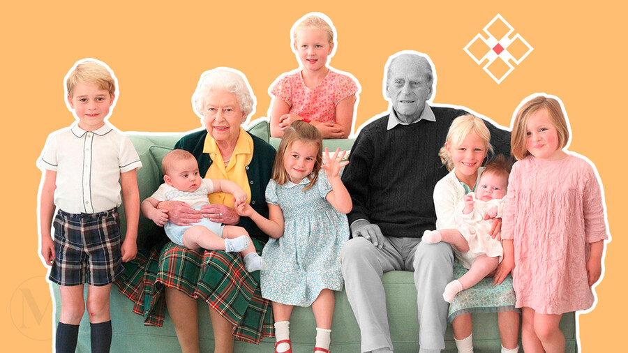 Правнуки королевы Великобритании Елизаветы II