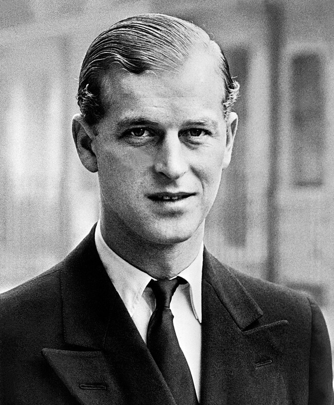 Принц Филипп в молодости