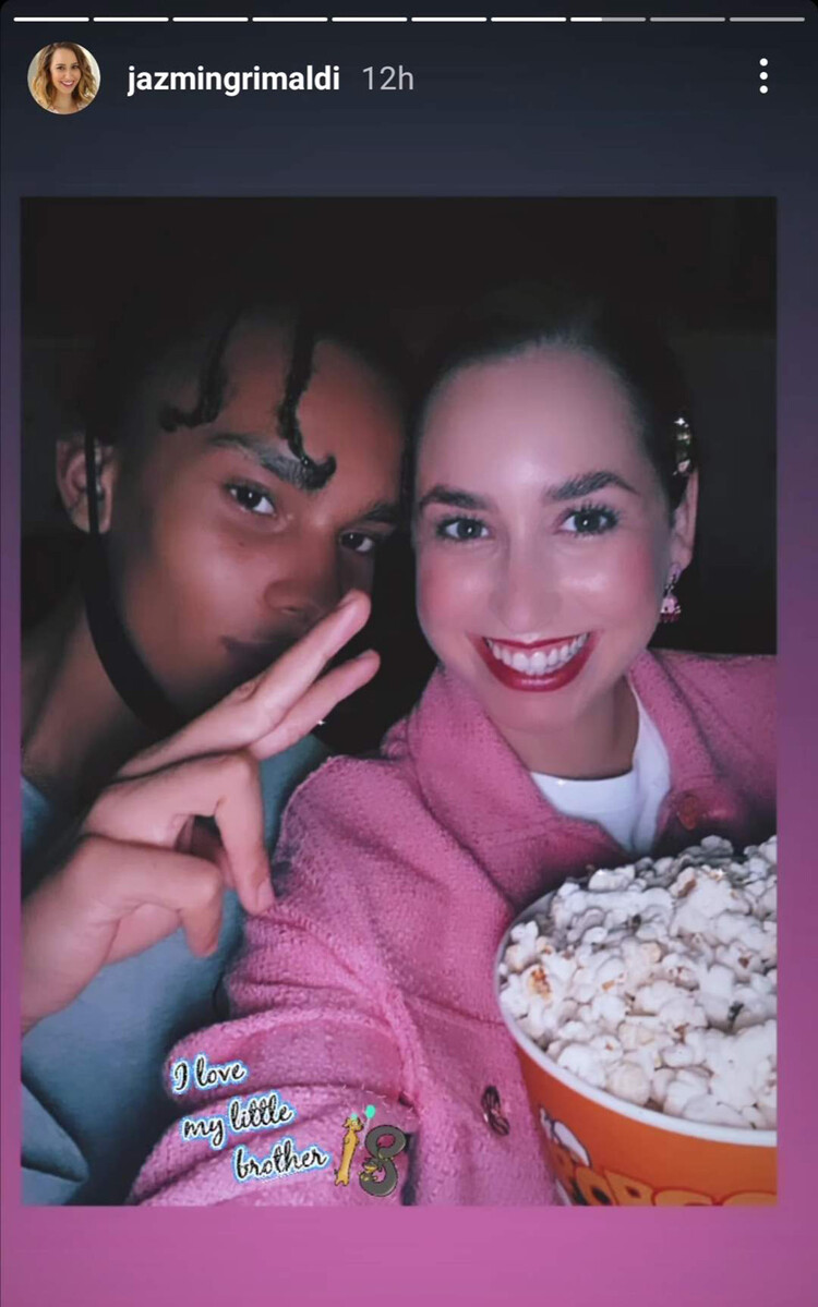 Жасмин Грейс Гримальди со сводным братом Александром Гримальди-Косте, 2010