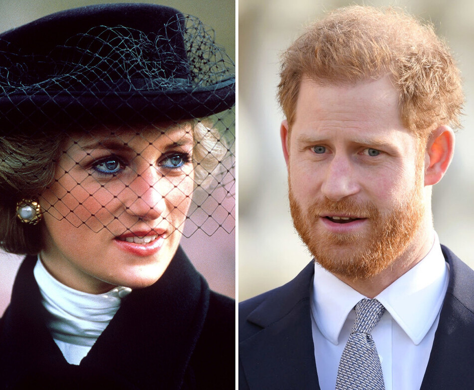 Принцесса Диана и принц Гарри