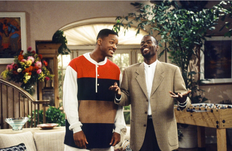 Крис Рок и Уилл Смит в сериале «Принц из Беверли-Хиллз»