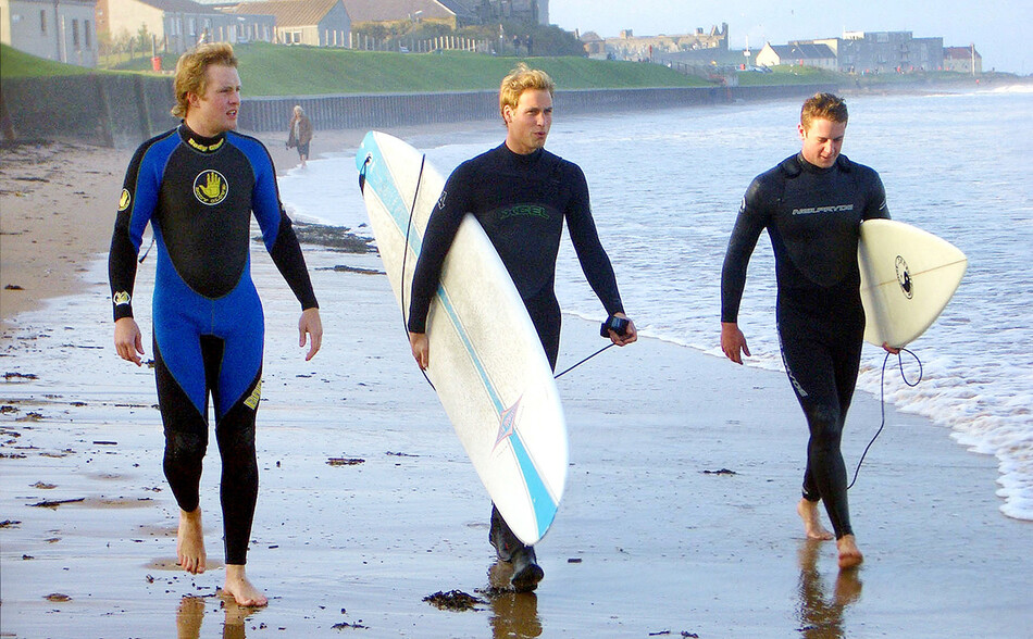 Принц Уильям в гидрокостюме