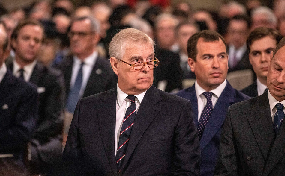 Принц Эндрю на Службе памяти принца Филиппа