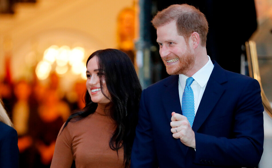 Принц Гарри, герцог Сассекский, и Меган, герцогиня Сассекская, прибывают в Культурный центр Канады 7 января 2020 года в Лондоне, Англия