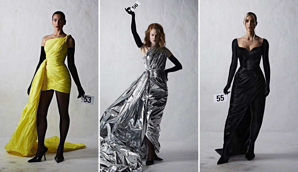 Ким Кардашьян, Николь Кидман и Дуа Липа стали звёздами показа Balenciaga