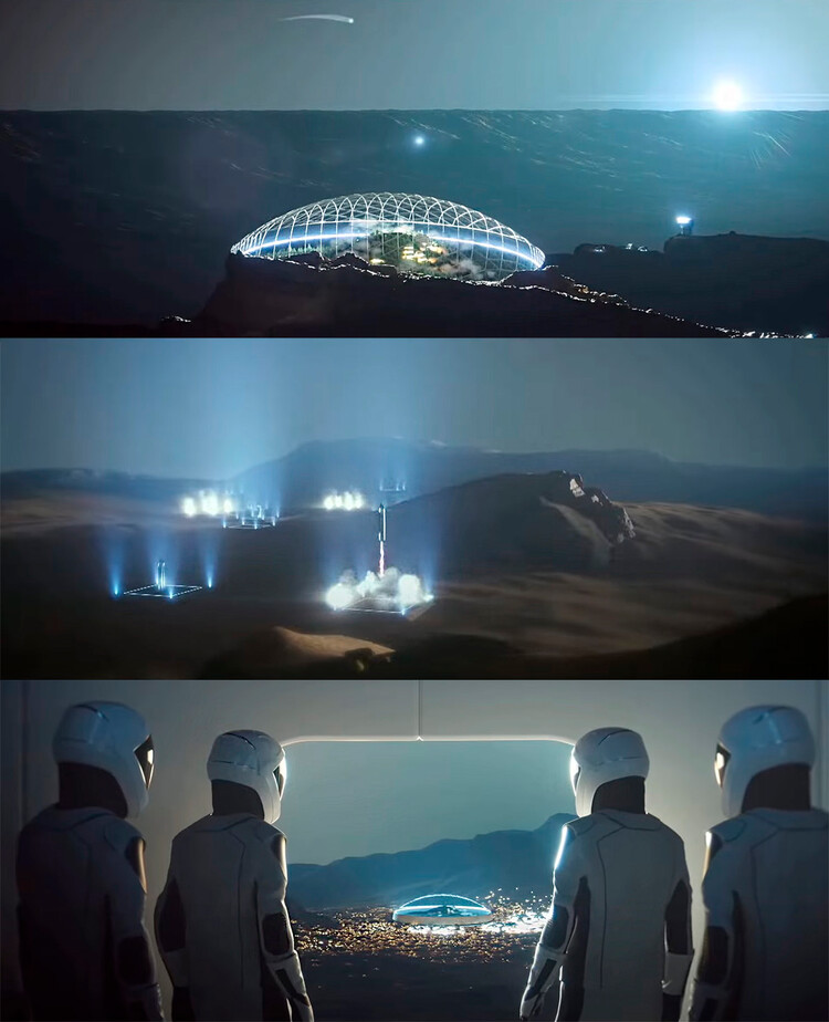 Графическая визуализация колонизации Марса