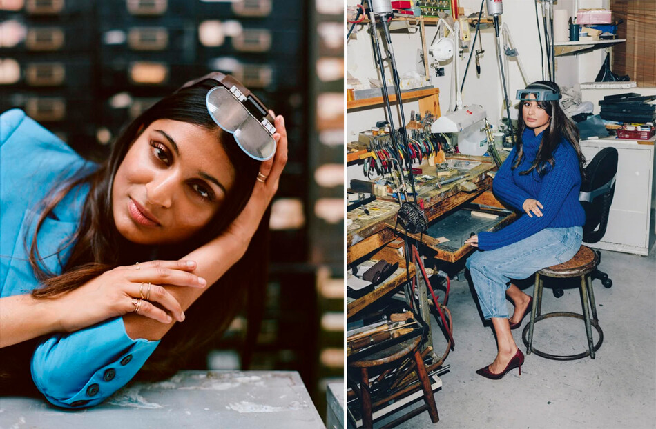Ювелир и основатель бренда Shiffon Co Шилпа Ярлагадда в своей мастерской