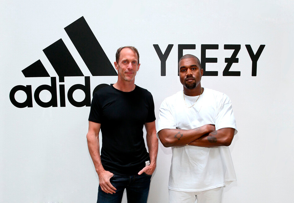 Директор по маркетингу adidas Эрик Лидтке и Канье Уэст