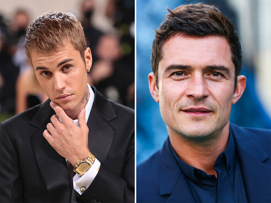 Джастин Бибер и Орландо Блум