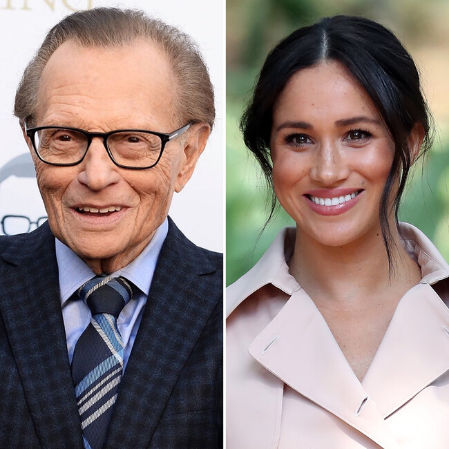 Ларри Кинг взял интервью у Меган Маркл