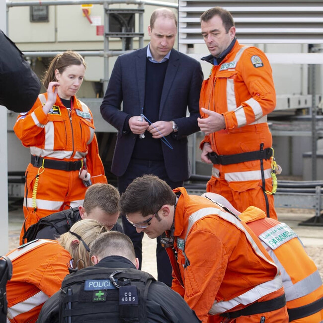 Принц Уильям поблагодарил работников медицинской авиации