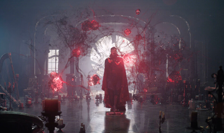 Кадр из будущего фильма «Доктор Стрэндж: В мультивселенной безумия»