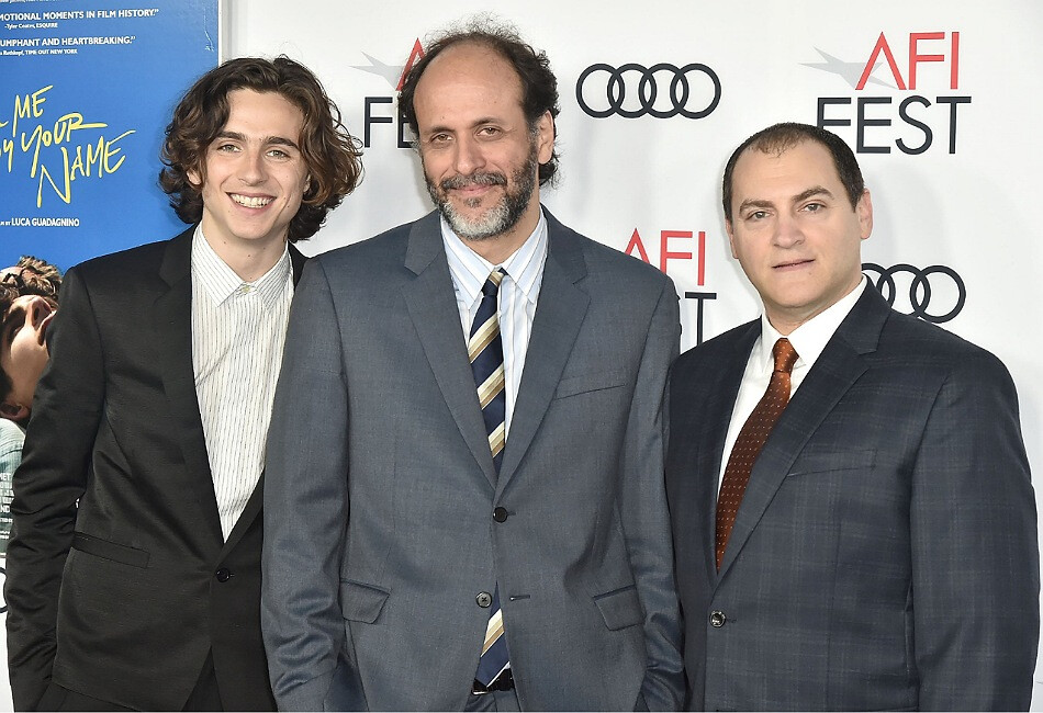 Тимоти Шаламе, Лука Гуаданьино и Майкл Стулбарг