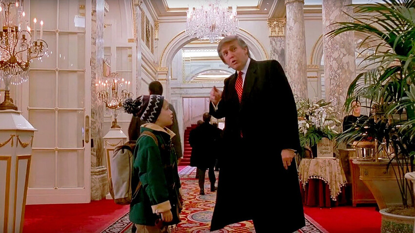 Дональд Трамп в фильме Один дома 2