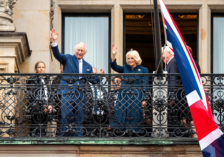 Король Карл III и королевы-консорт Камиллы Паркер-Боулз в Германии, 2023