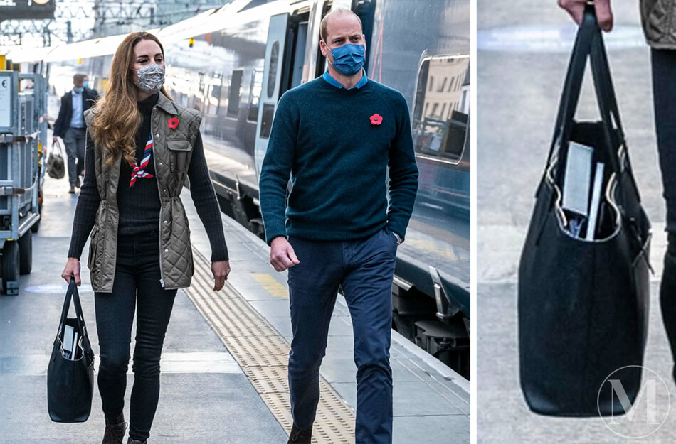 Принц Уильям и Кейт Миддлтон на вокзале 2021