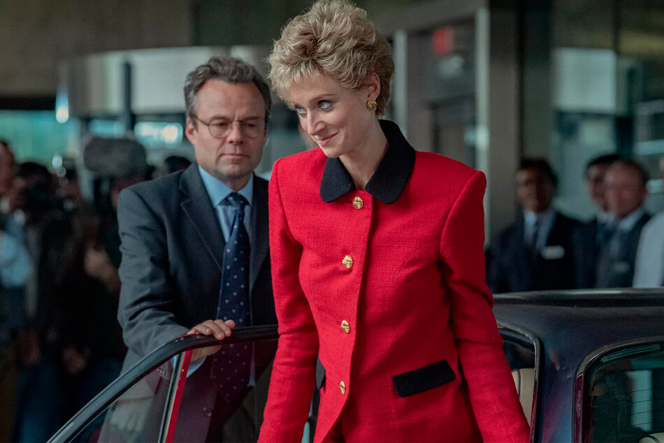 Элизабет Дебики в роли принцессы Дианы / Кадр из сериала «Корона», 2022