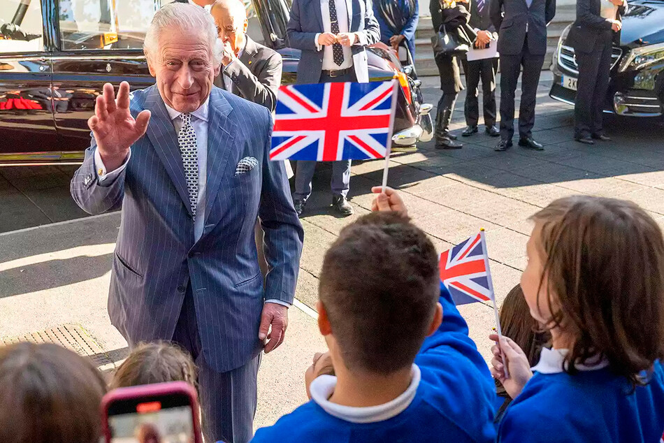 Король Карл III в Уолтемстоу, Лондон, 18 октября 2022 года