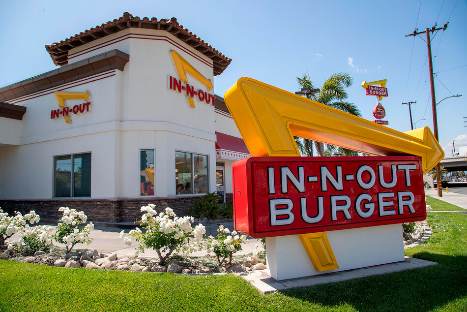 Американская сеть ресторанов быстрого питания In-N-Out